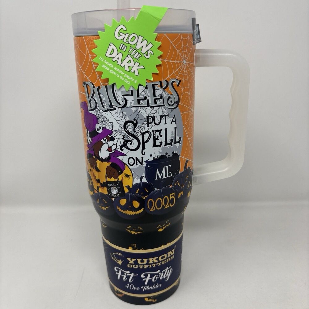 Buc-ees Halloween Glow in the Dark Tumbler 40oz Put A Spell On Me Yukon 2025 NEW